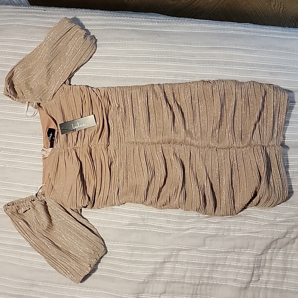 Lulu's Sparkly gold bodycon dress
